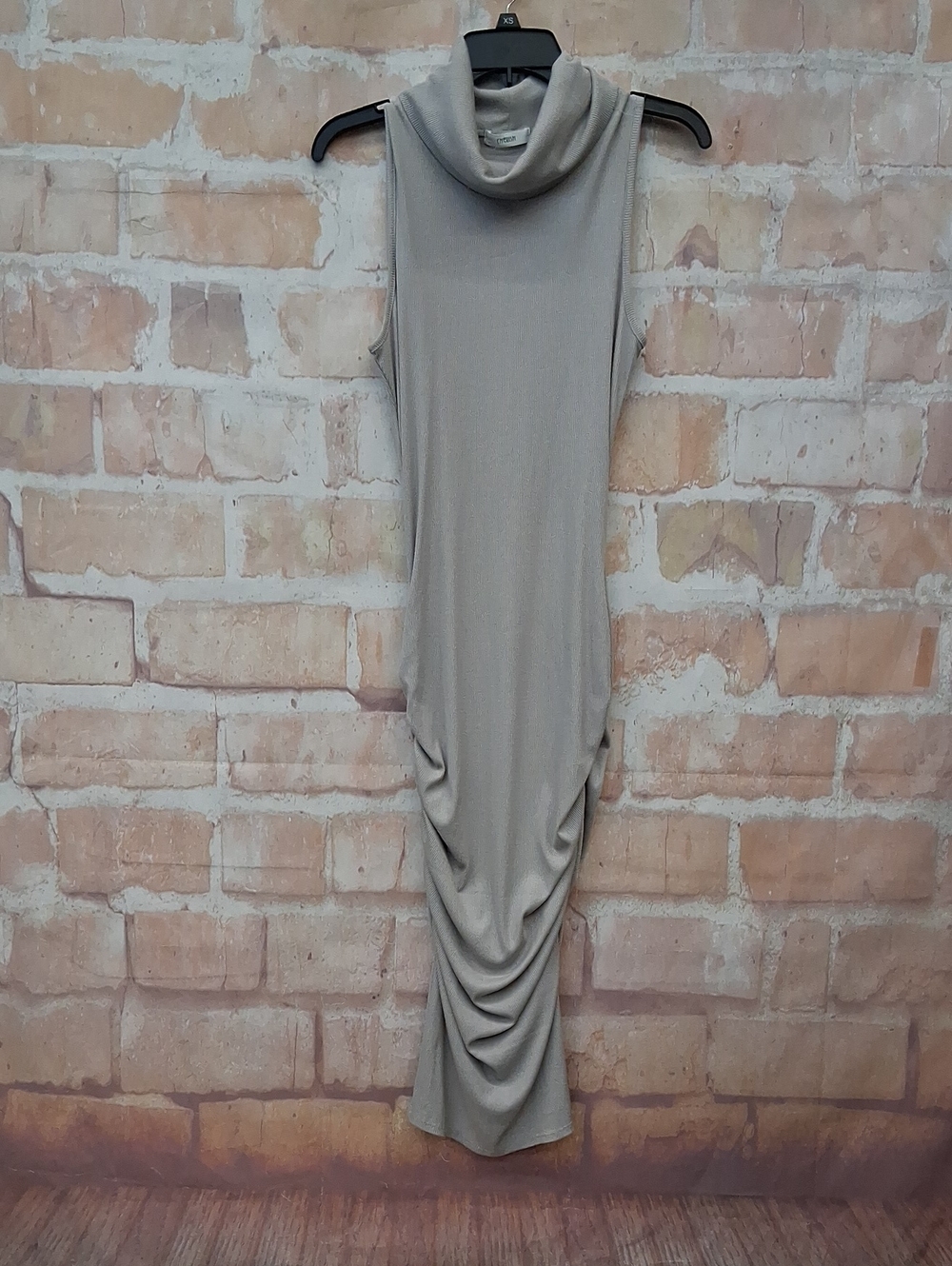 NWT Cherish Sleeveless Cowl Neck Maxi Dress in Light Grey